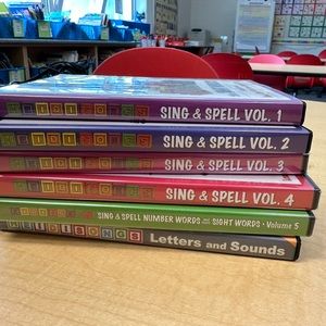 Heidi Songs Sing & Spell the Sight Words Volume 1, 2, 3, 4, 5 & Letter & Sounds